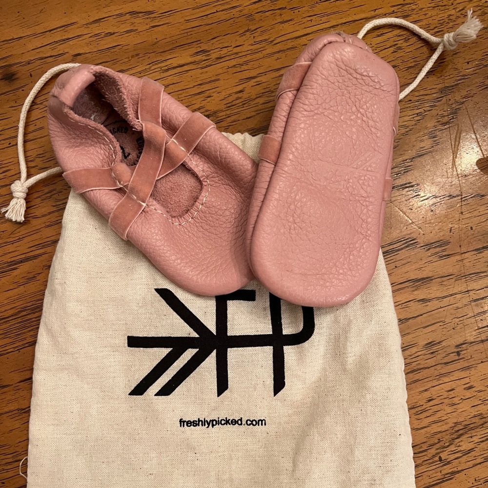 Freshly Picked Ballet Flats – Blush Pink, Size 2 (Baby Girl) NWOT